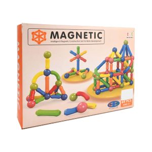 Magnetic Bar Blocks Set – 64 Pieces – MAS KIDZ