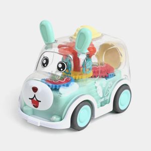 Rabbit Gear Bus with Light for Kids
