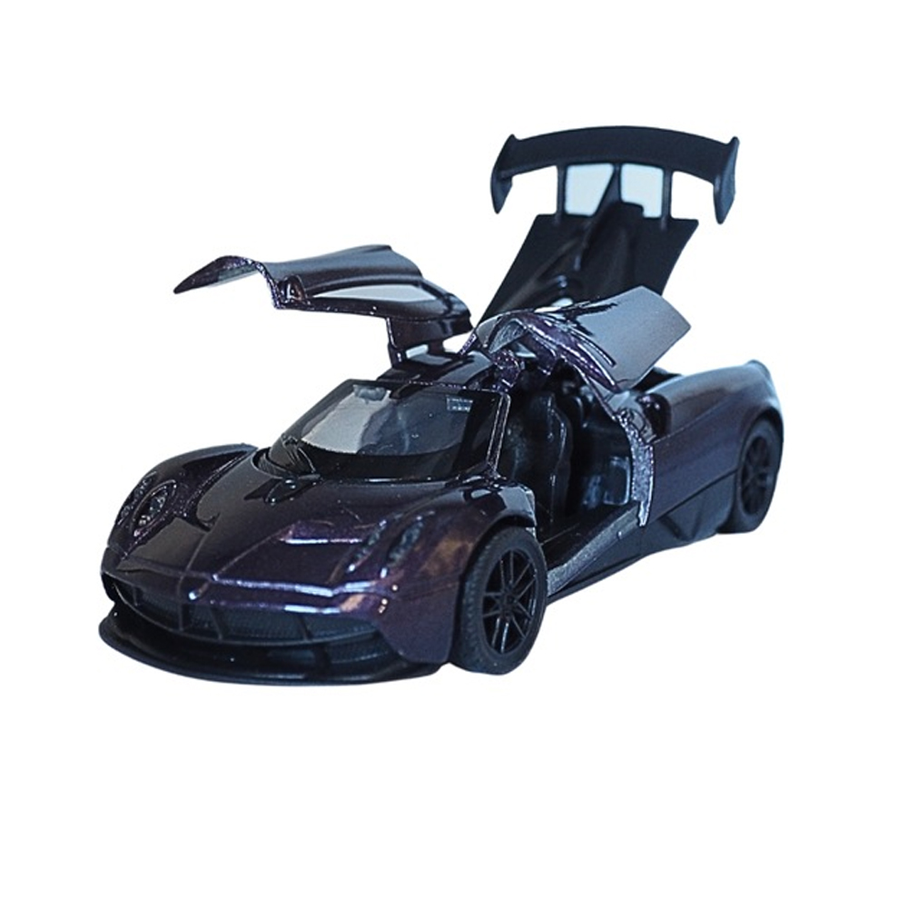 Masina Super-Car – Diecast Metal & Plastic (Purple & Black) - Image 3