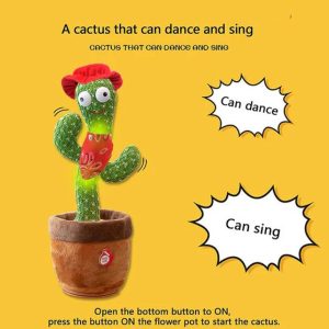 Dancing Cactus Repeat Talking Toy
