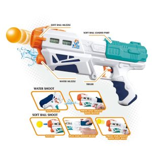 Magic Blaster 2 in 1 Gun with Soft EVA Balls and Water