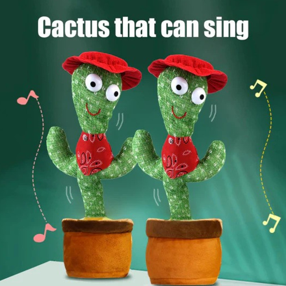 Dancing Cactus Repeat Talking Toy - Image 5