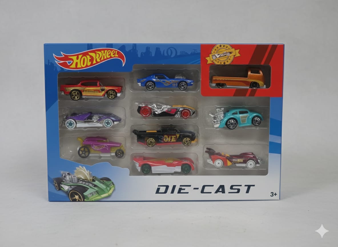 10-Piece Premium Die-Cast Cars Set – Perfect Gift for Kids - Image 4