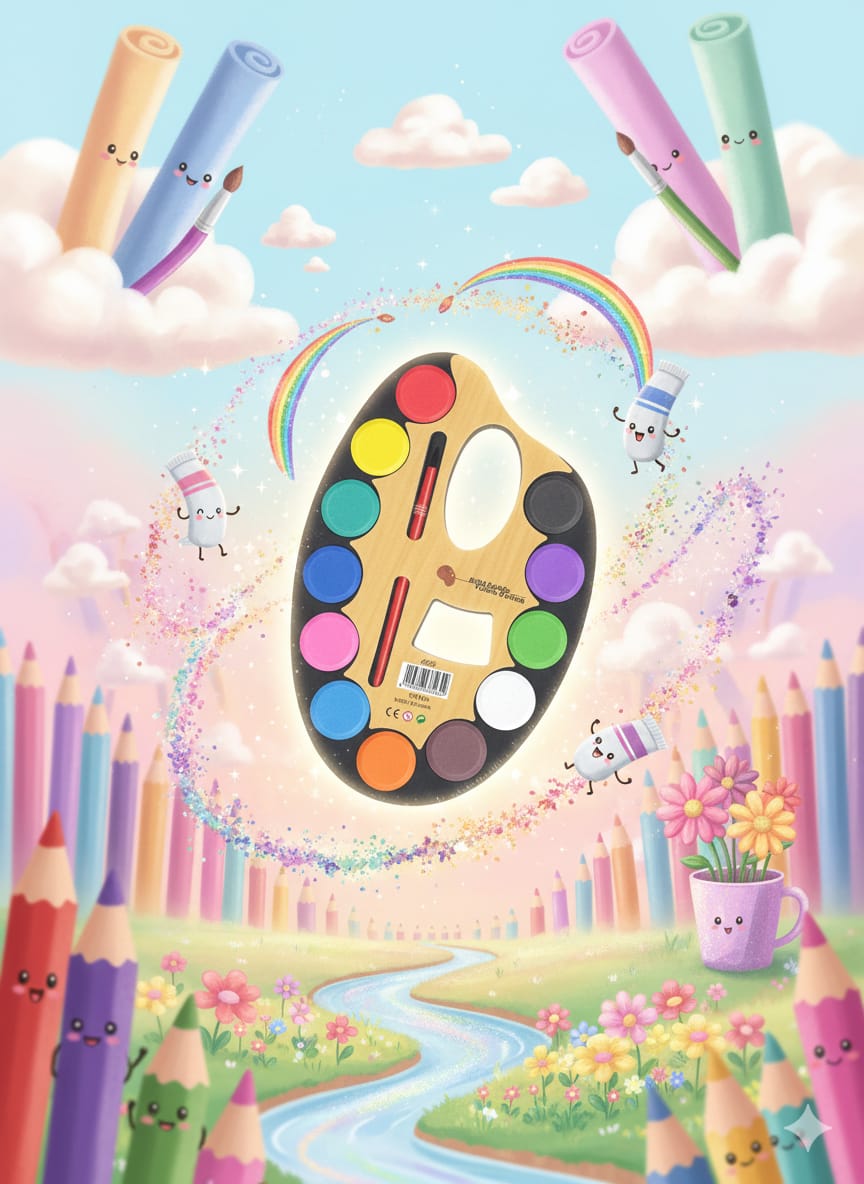 12 Water Color Paints – Perfect for School & Creative Art - Image 5