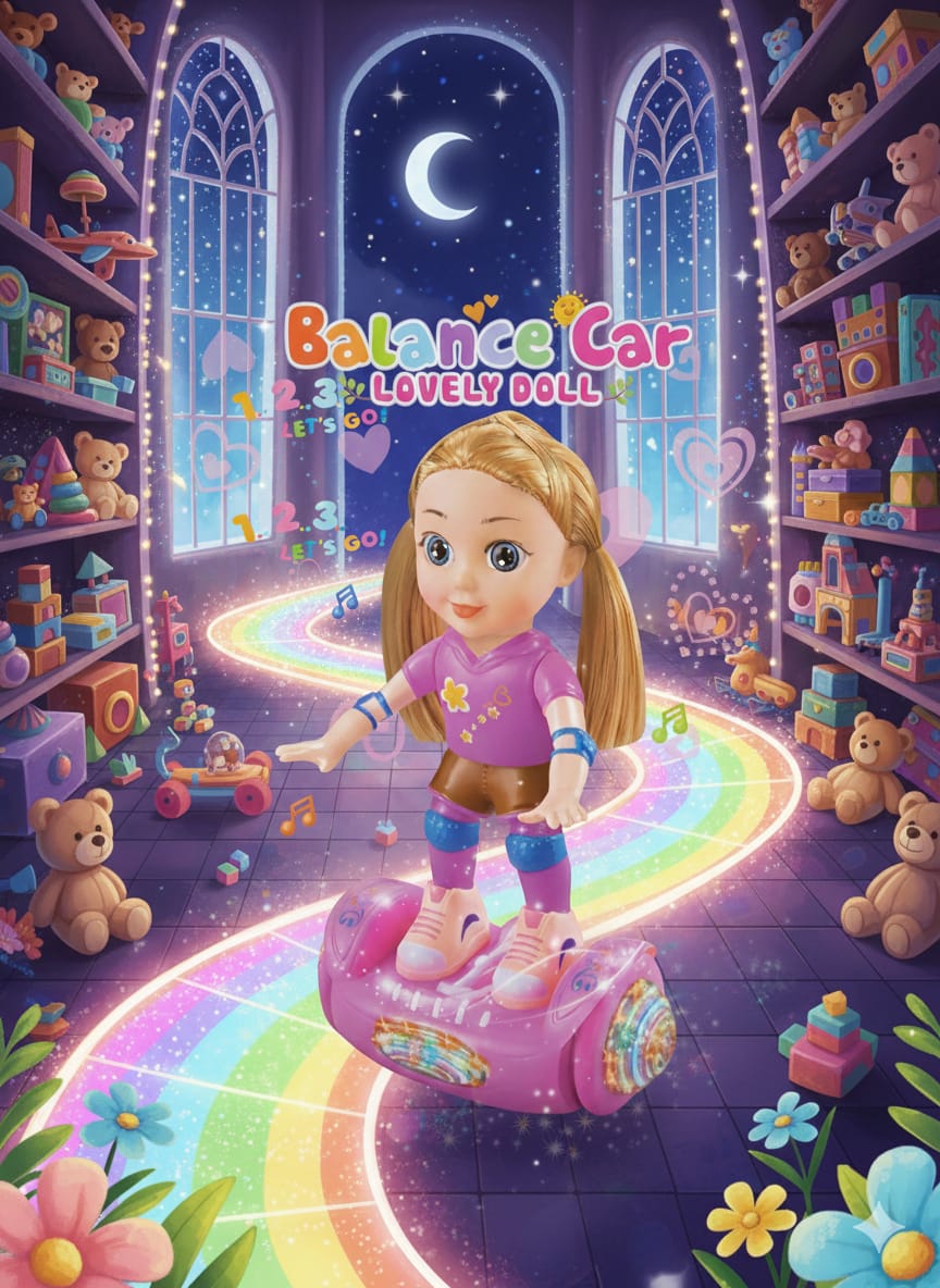 Lovely Doll – Fun Riding Toy with Lights, Music, and Motion - Image 5