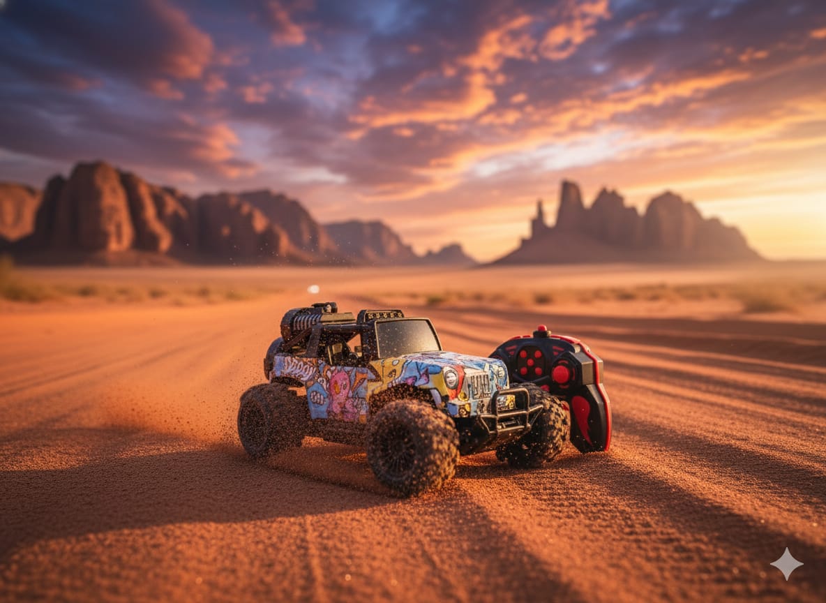 1:16 Scale Remote Control Spray Stunt Car - Image 2