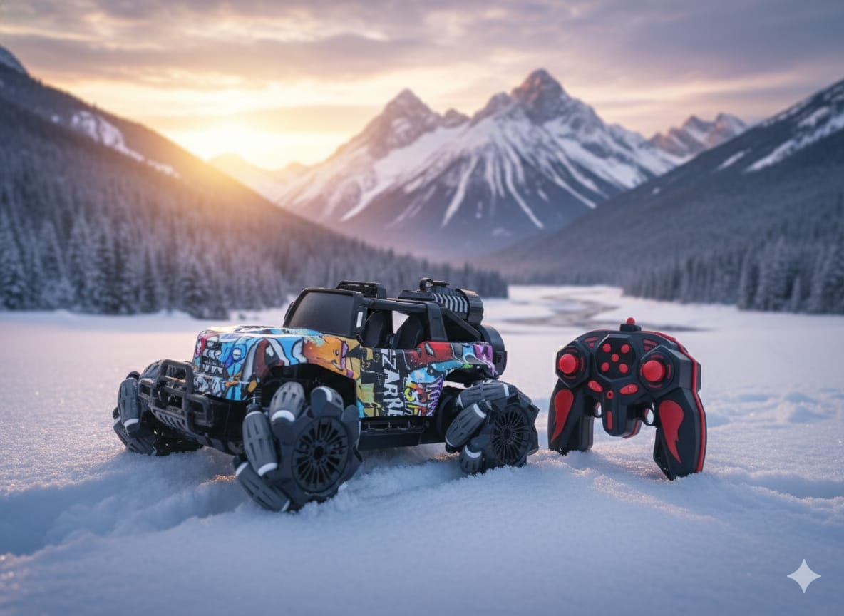 1:16 Scale Remote Control Spray Stunt Car - Image 4