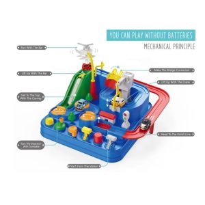 Interactive Mechanical Car Adventure Track Toy