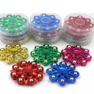 Premium Metallic Snowflake Fidget Spinner