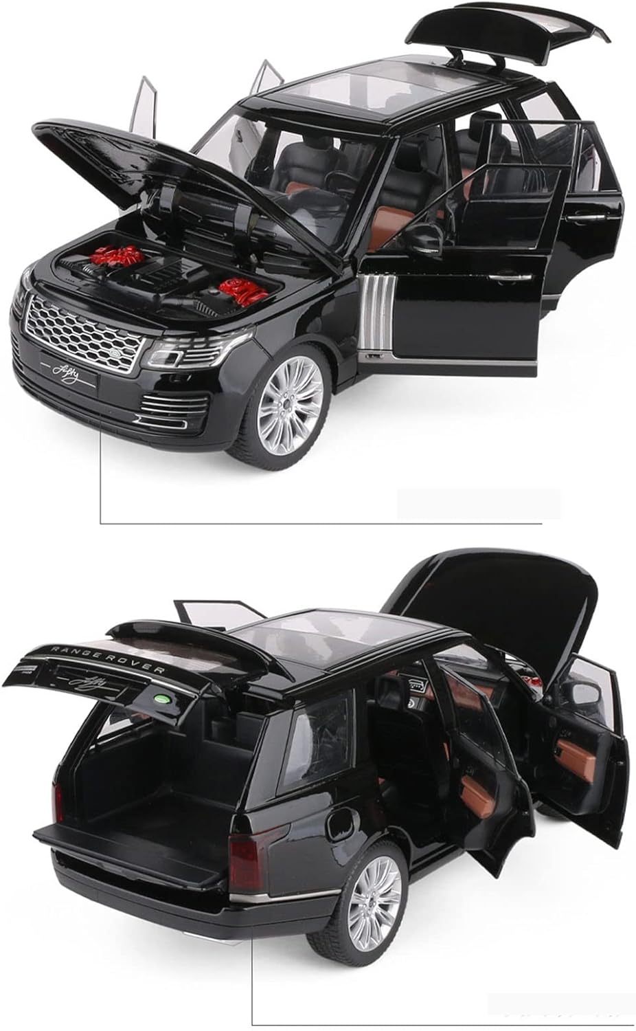 1:24 Scale Die-Cast Metal Range Rover Model Car - Image 3