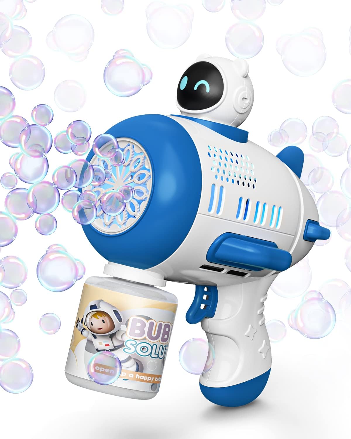 Cartoon Cute Fun Electric Porous Bubble Gun, - Image 2