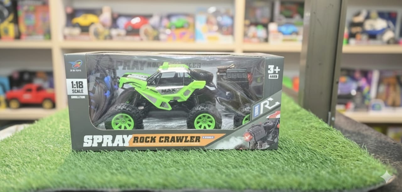 6-Wheel Drive High-Speed Remote Control Spray Stunt Car with LED Lights - Image 3