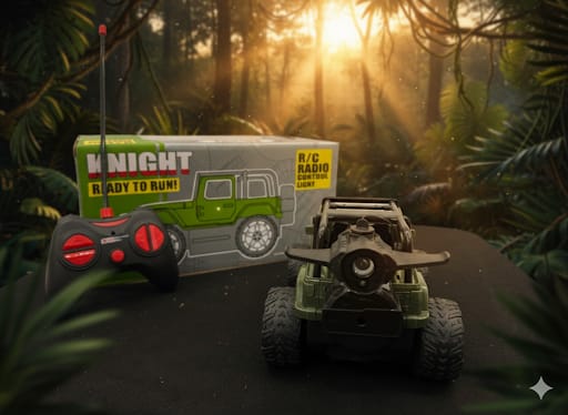 KNIGHT Ready-To-Run R/C Radio Control Light Jeep - Image 2