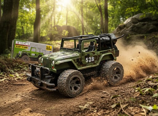 KNIGHT Ready-To-Run R/C Radio Control Light Jeep - Image 4