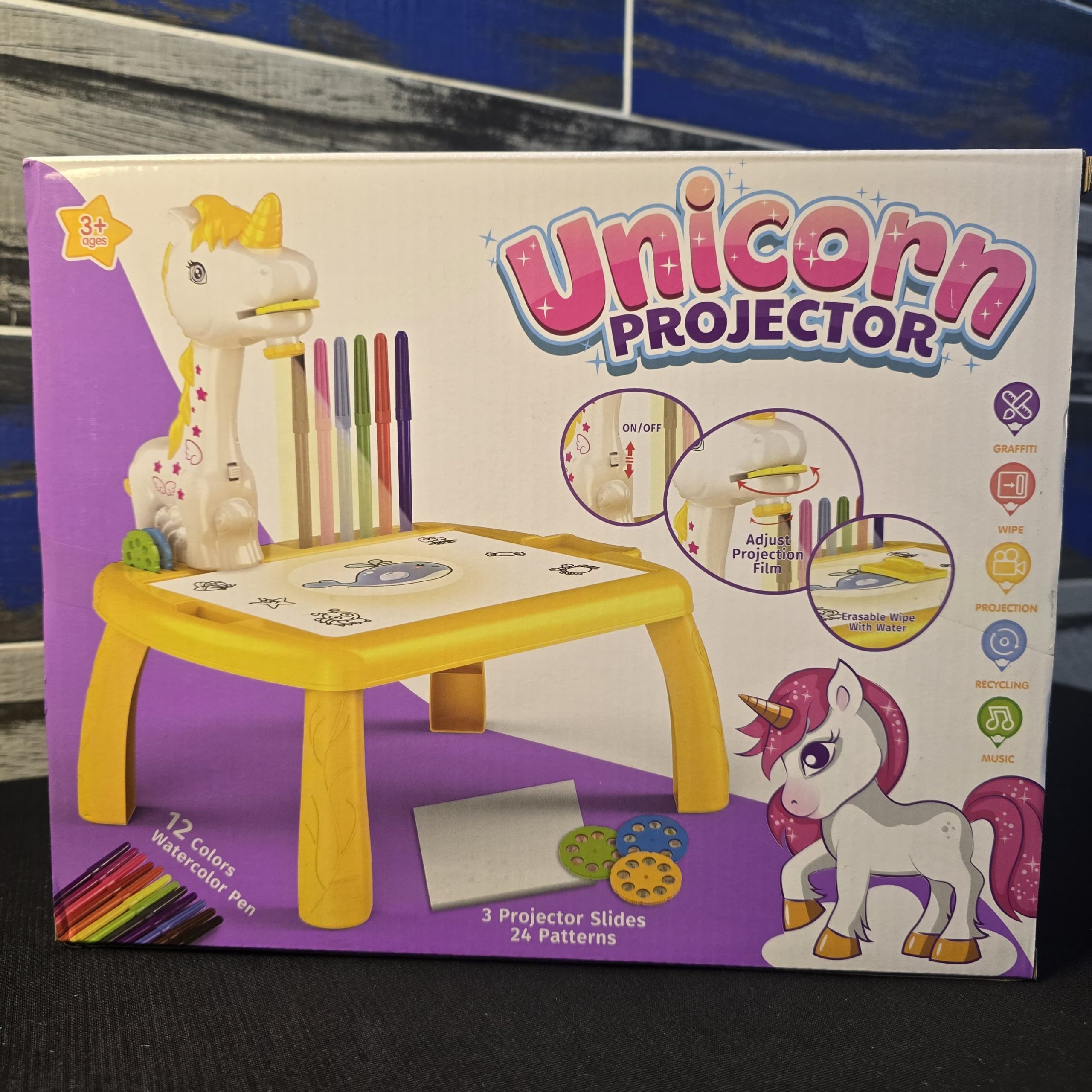 Unicorn Projector Painting Table, - Image 4