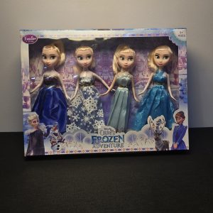 4-piece Frozen-themed fashion doll set