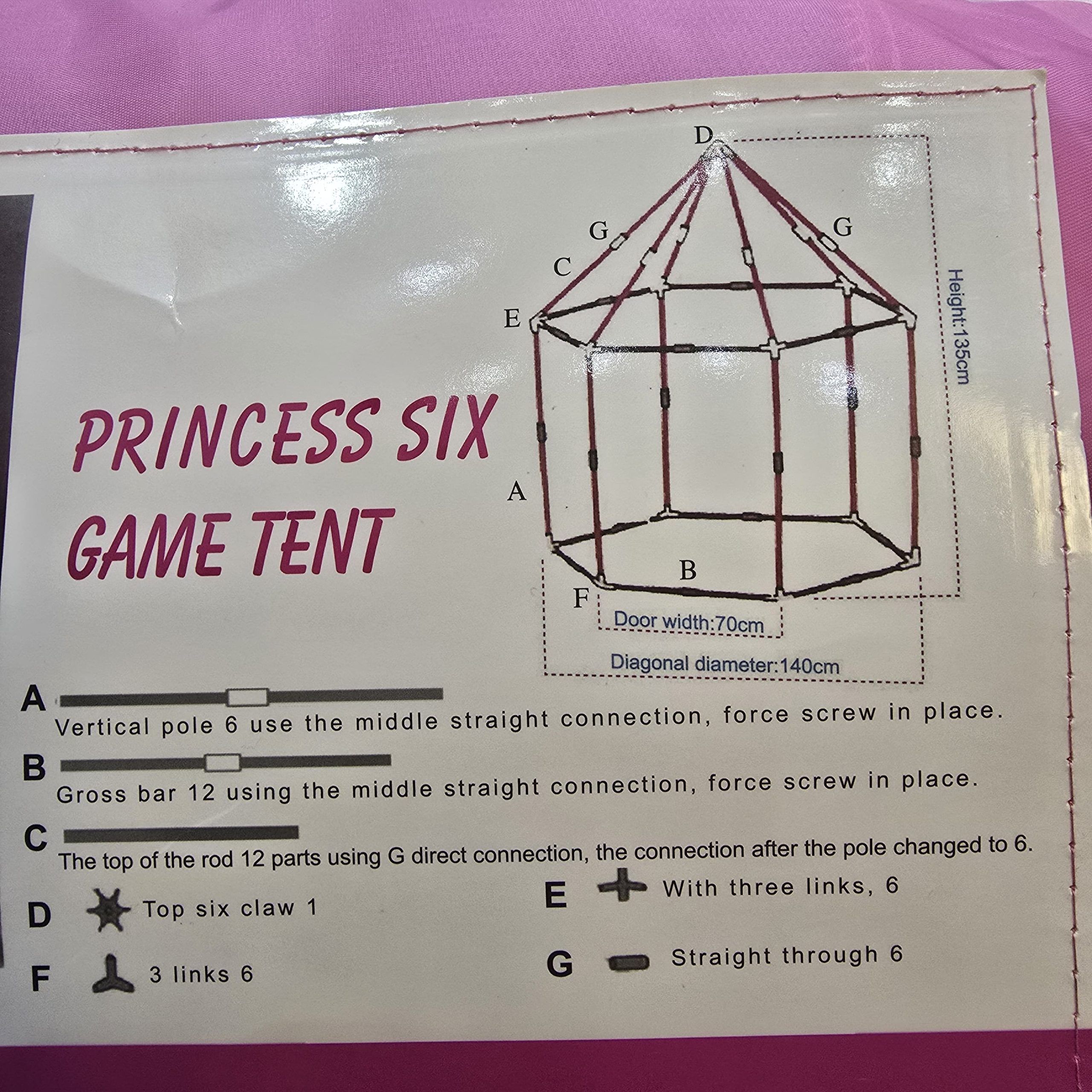 Princess Six Game Tent - Image 4