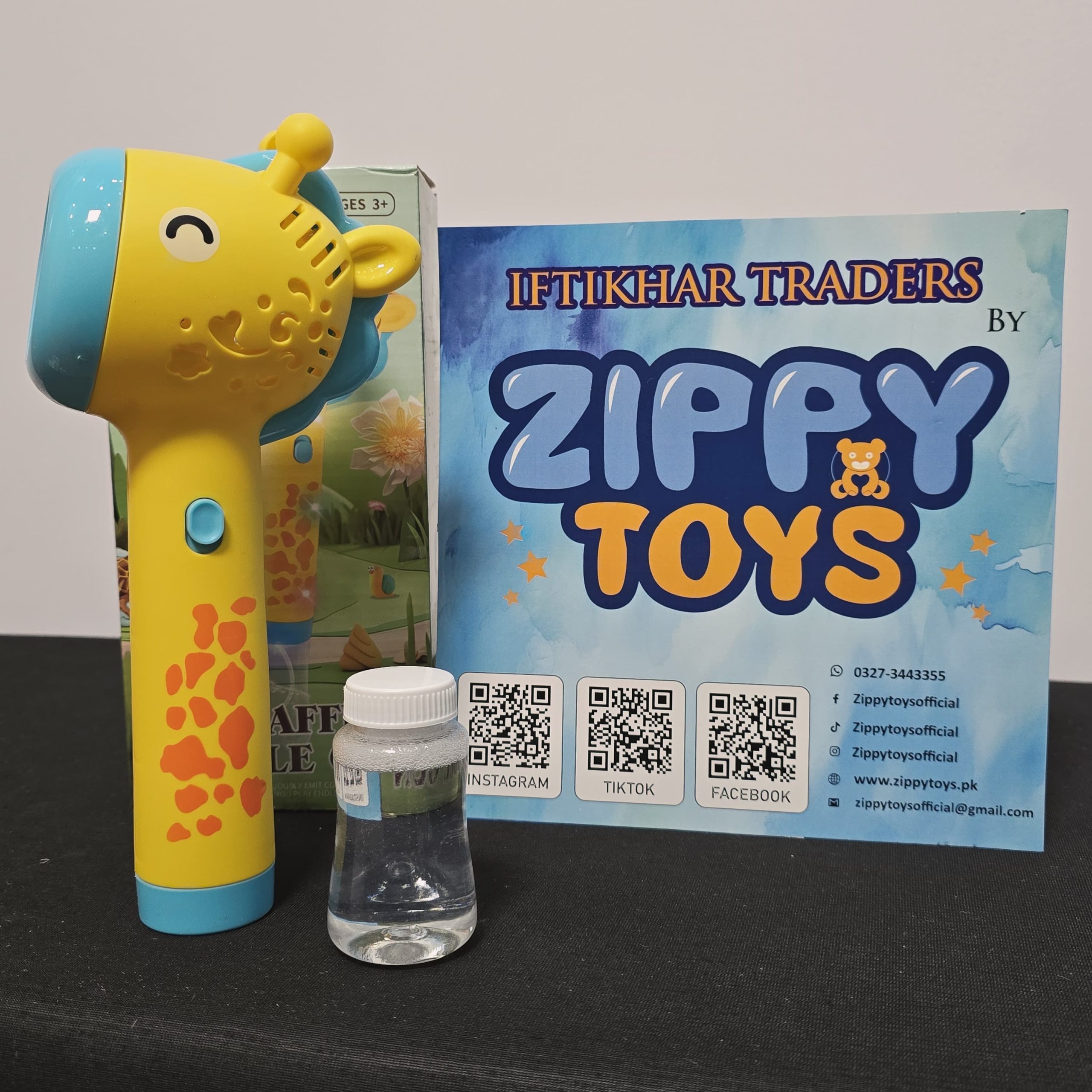Automatic Giraffe Bubble Gun – 10-Hole Continuous Bubble Blower Toy - Image 3