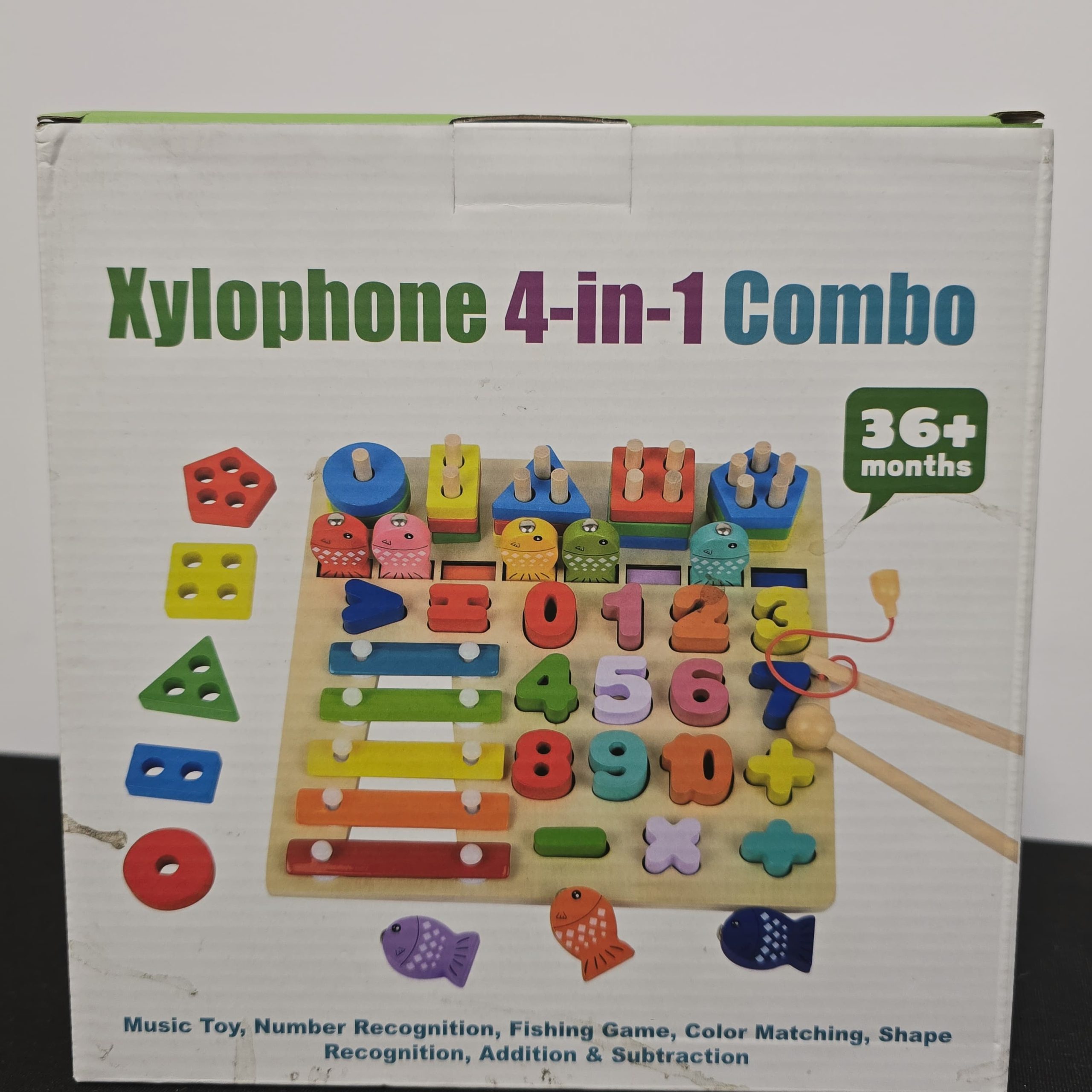 Wooden Xylophone 4-in-1 Combo Educational Learning Board - Image 4