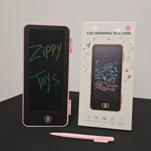 LCD Drawing Pen Case for Kids with Erasable Writing Board