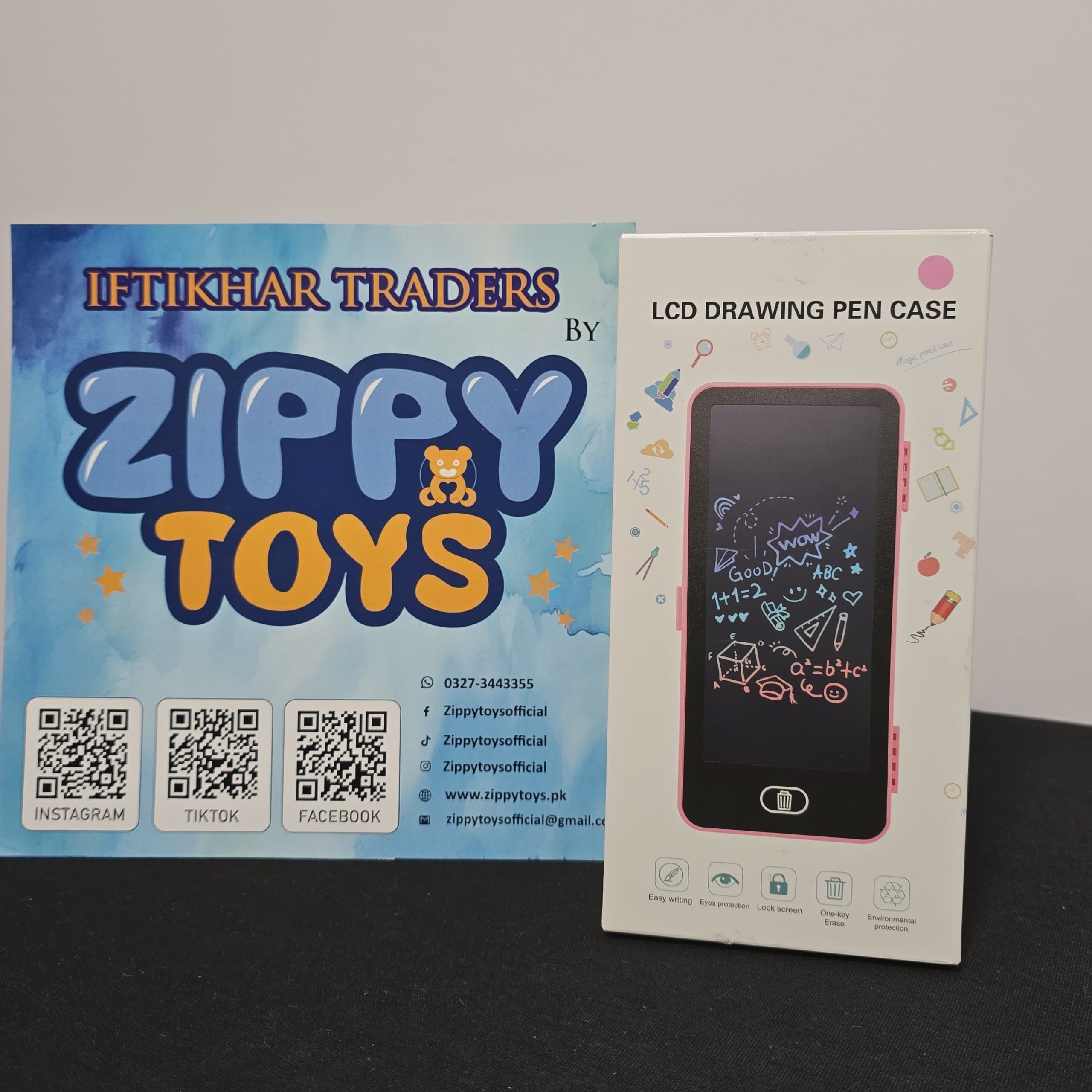 LCD Drawing Pen Case for Kids with Erasable Writing Board - Image 4