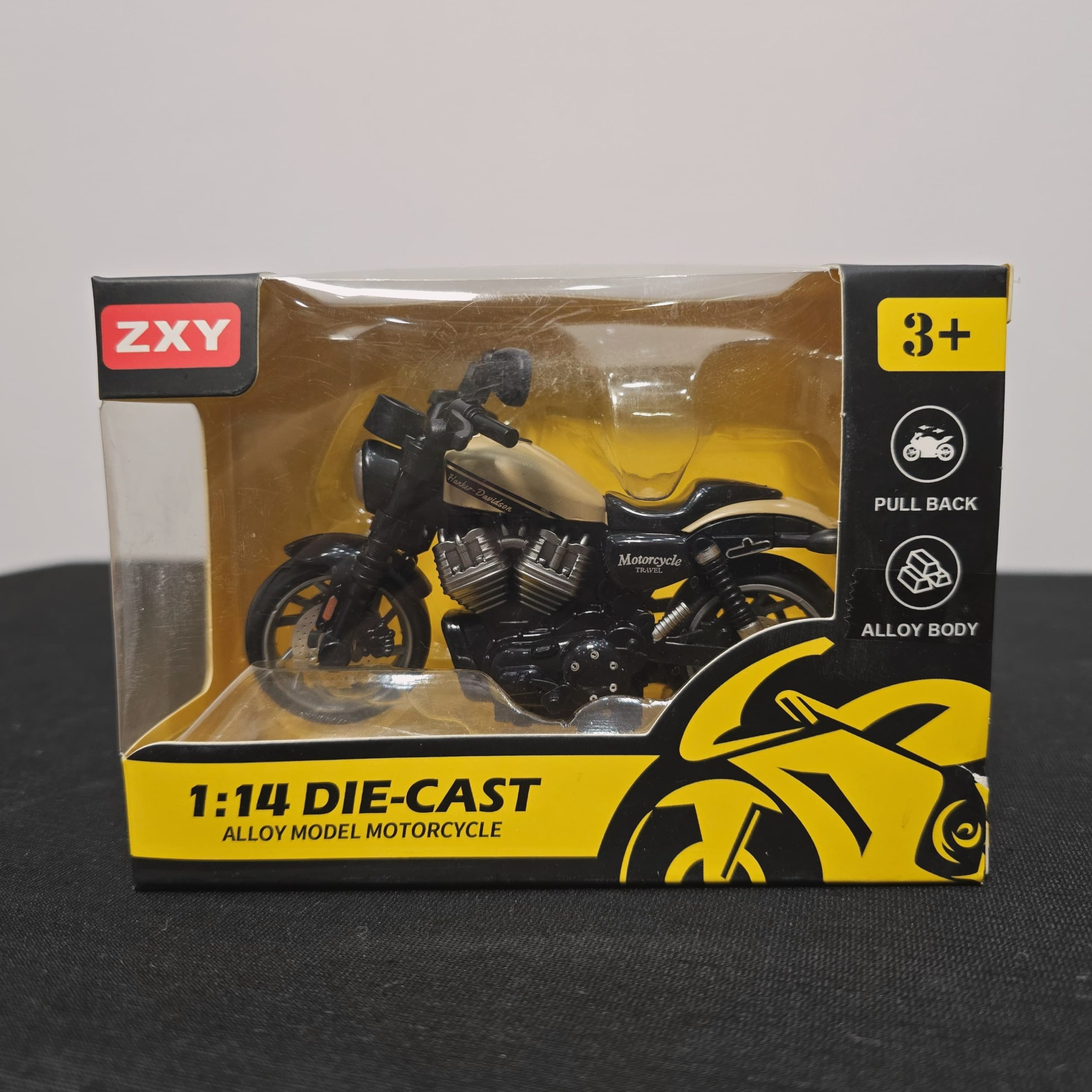 ZXY 1:14 Die-Cast Alloy Model Motorcycle – Pull Back Cruiser - Image 2