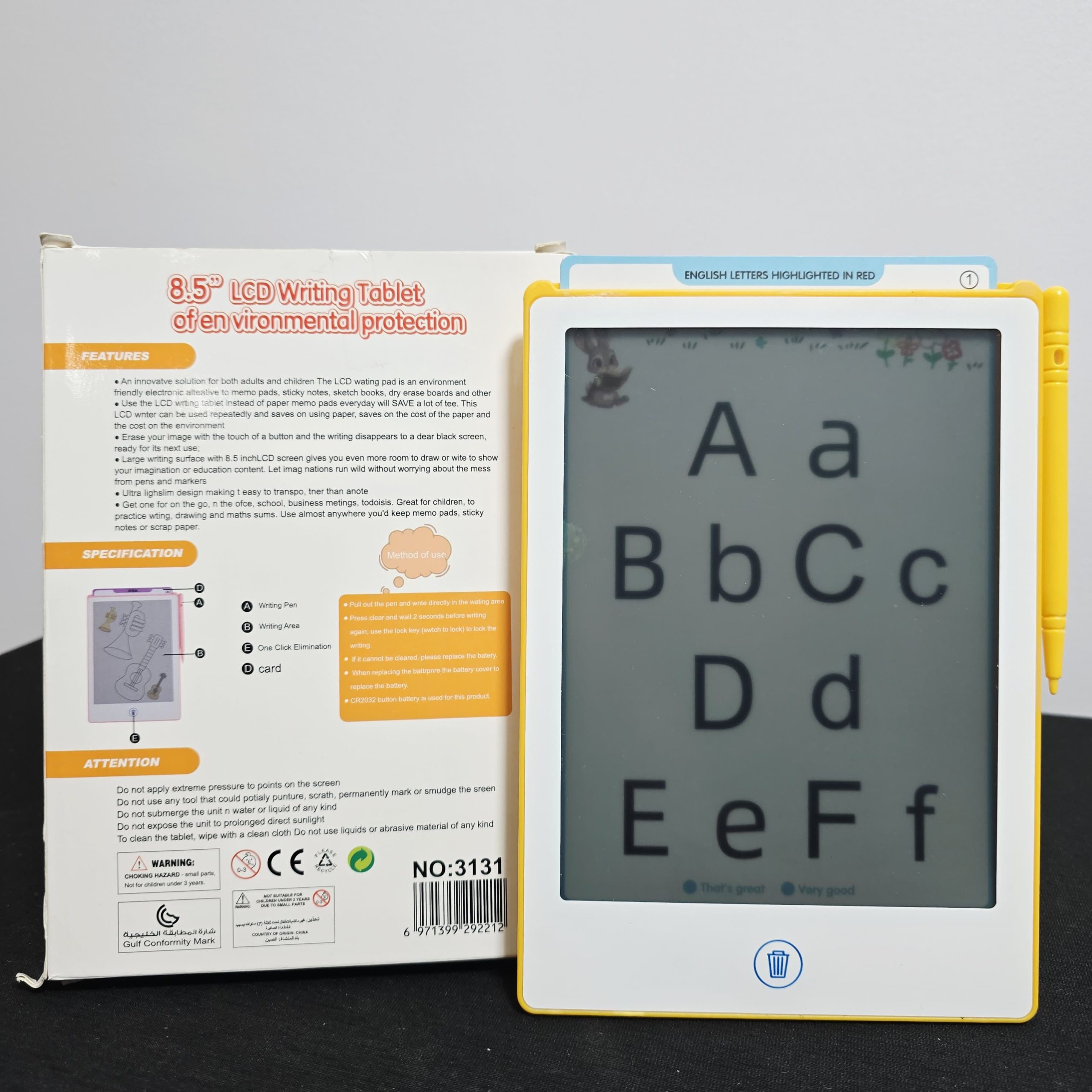 8.5" Eco-Friendly LCD Writing Tablet - Digital Memo & Sketch Pad - Image 3