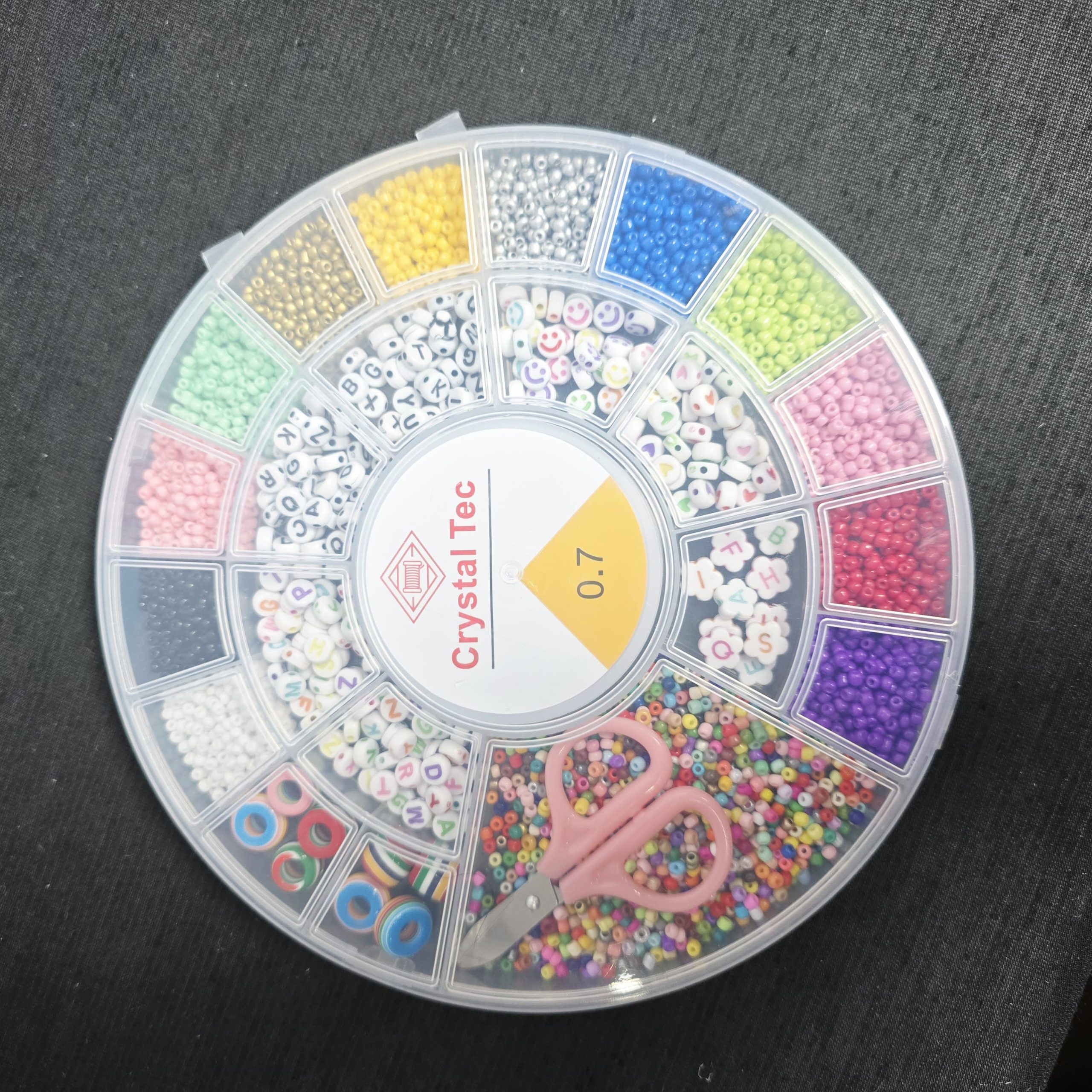 Crystal Tec DIY Jewelry Making Bead Kit – Ultimate Round Organizer - Image 3
