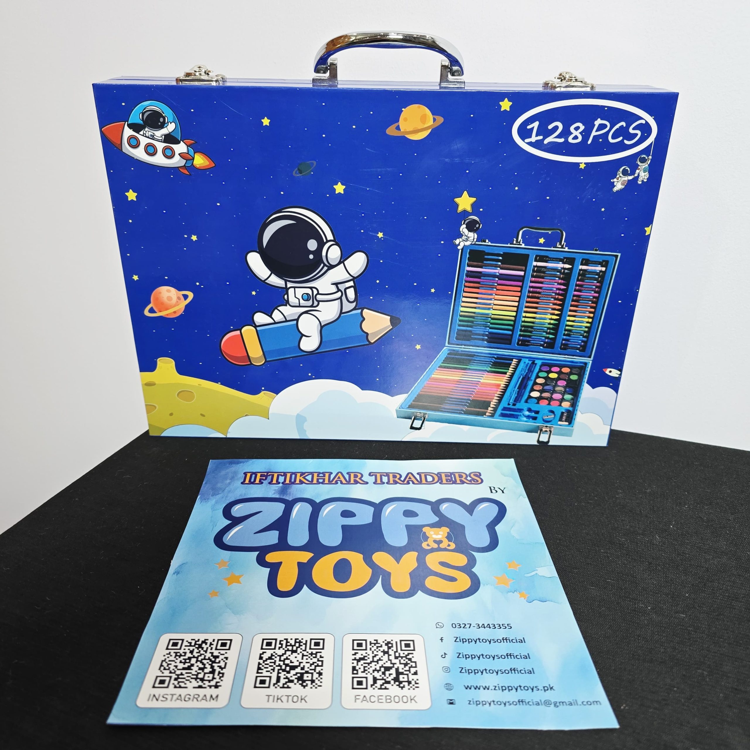128-Piece Space Adventure Art Set – Deluxe Creative Carry Case - Image 5