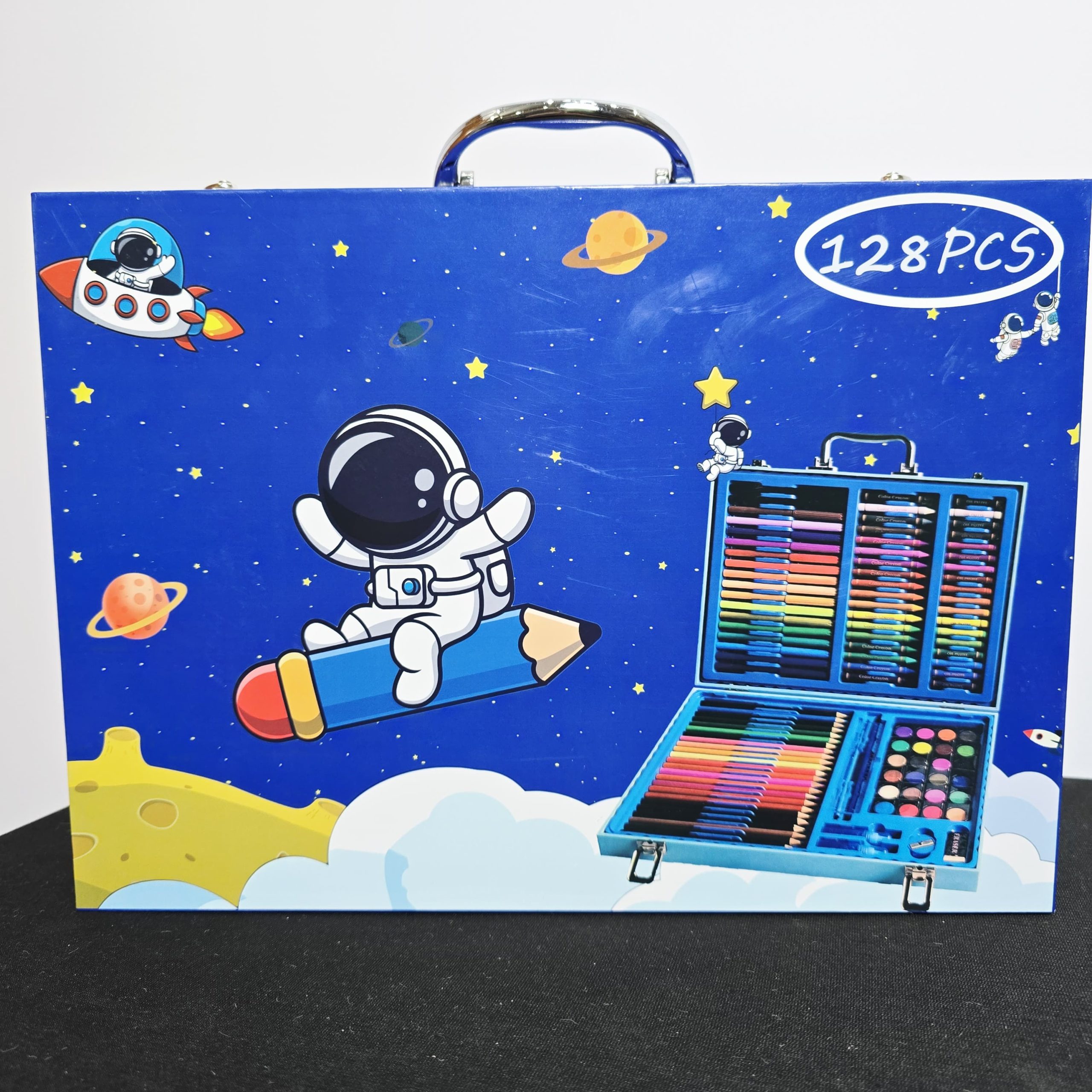 128-Piece Space Adventure Art Set – Deluxe Creative Carry Case - Image 4