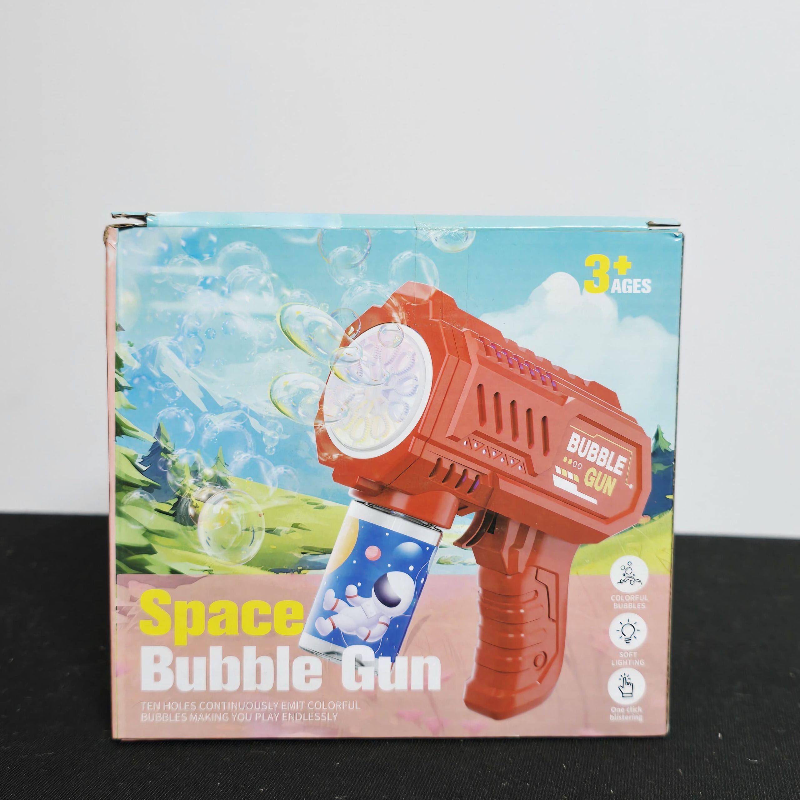Space Bubble Gun with Soft Lighting - 10-Hole Automatic Blaster - Image 3