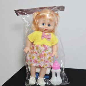 Adorable Baby Doll with Feeding Bottle Set
