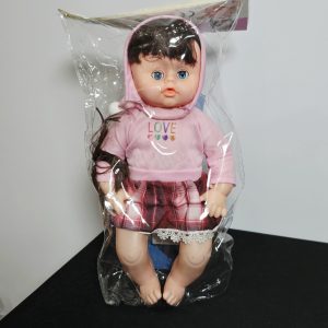 Charming Hooded Baby Doll with Plaid Skirt