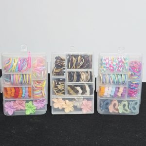Ultimate Hair Accessory & Styling Kit – Portable Multi-Compartment Organizer