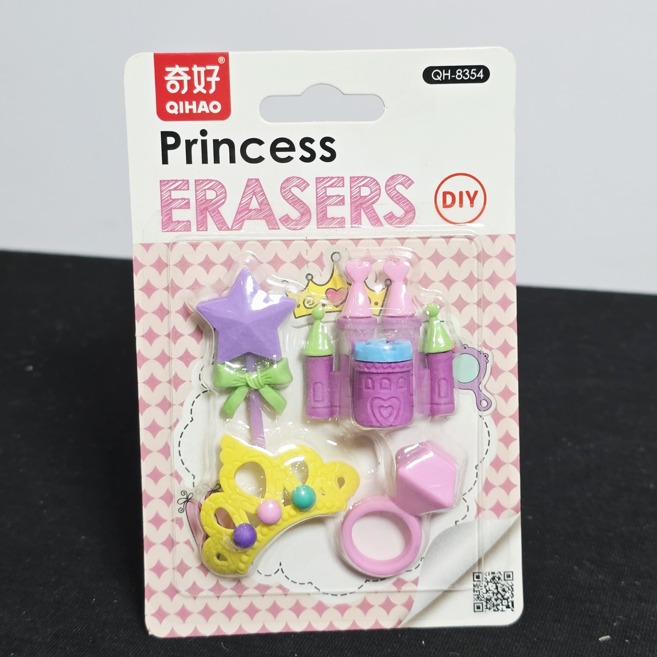 Qihao Princess DIY Eraser Set – Magical 3D Stationery Collection - Image 4