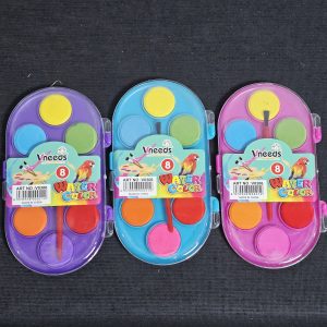 Vneeds 8-Color Essential Watercolor Palette – Portable Oval Art Set