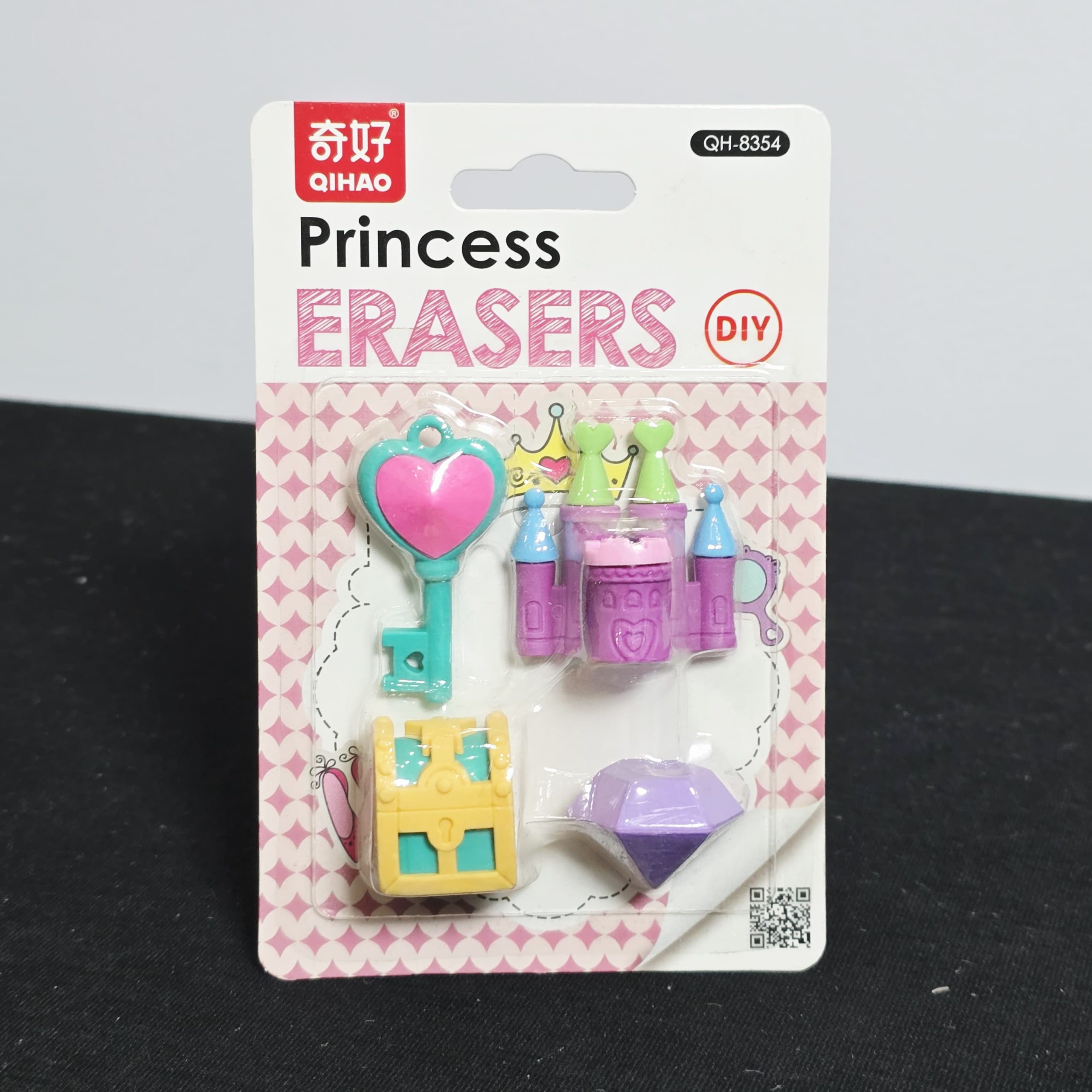Qihao Princess DIY Eraser Set – Magical 3D Stationery Collection - Image 3