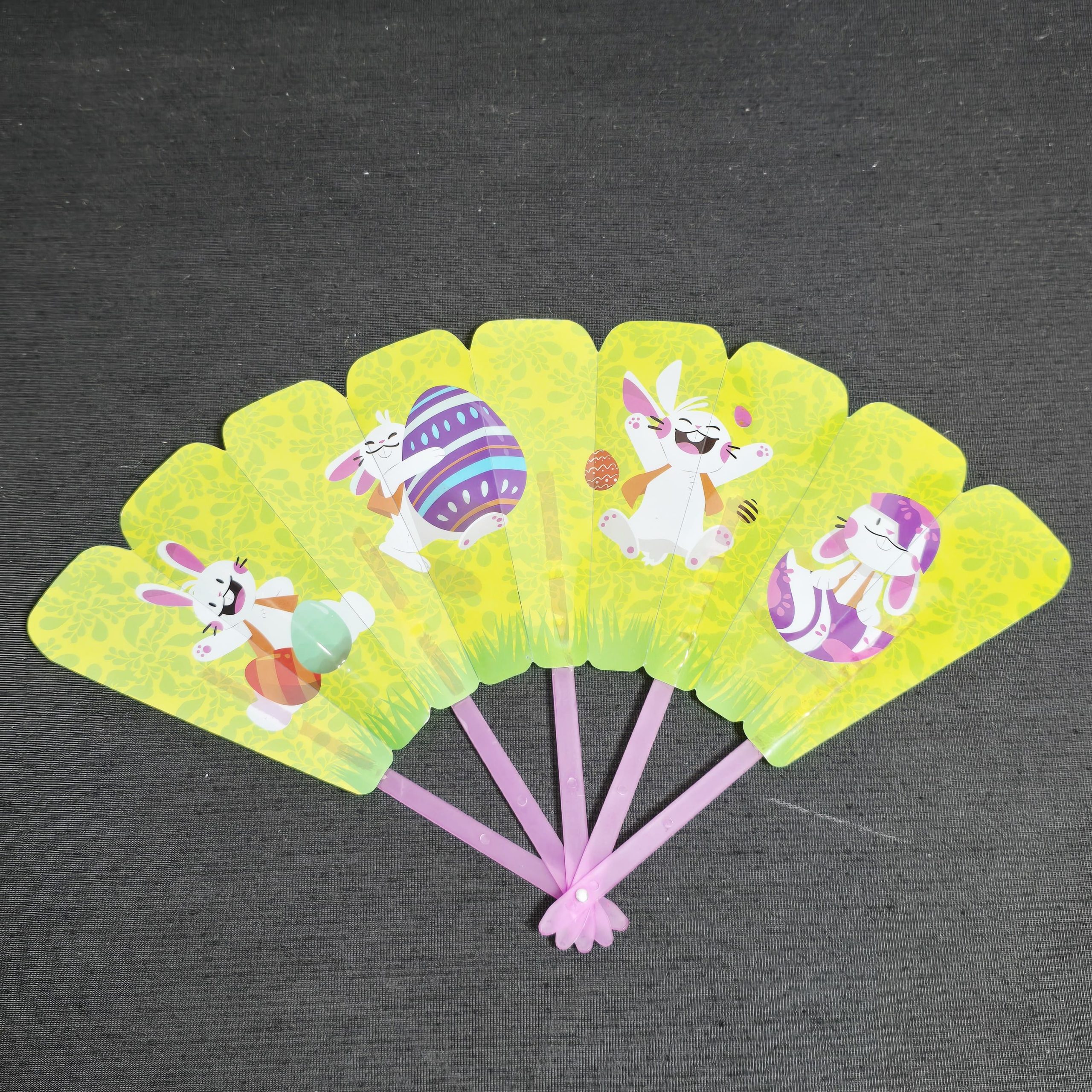 Whimsical Illustrated Hand Fans – Multi-Panel Folding Summer Collection - Image 2