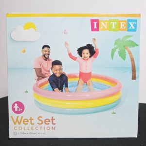 Intex Wet Set Collection™ – Vibrant 3-Ring Inflatable Sunset Pool