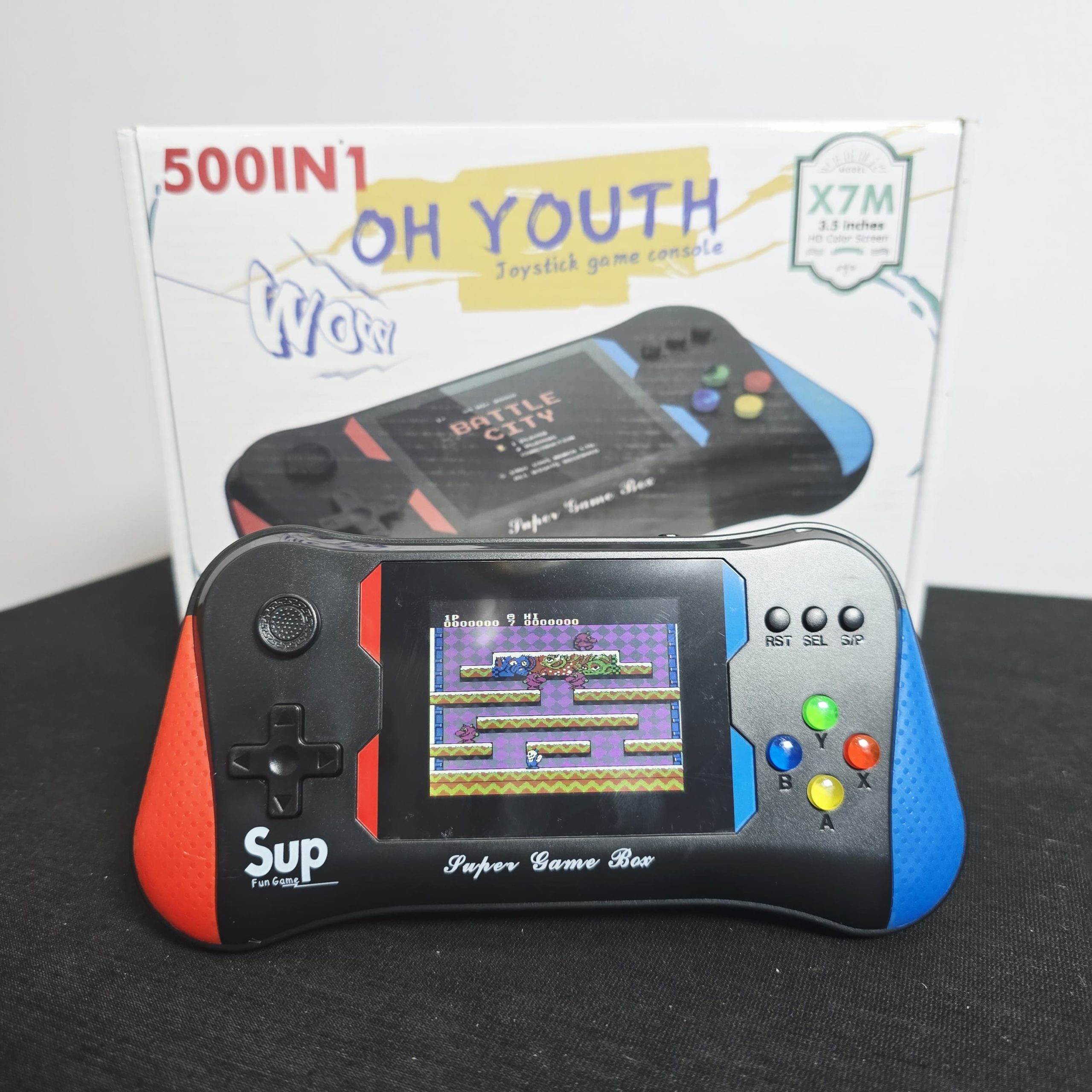 OH YOUTH X7M Retro Handheld Console – 500-in-1 Super Game Box - Image 4