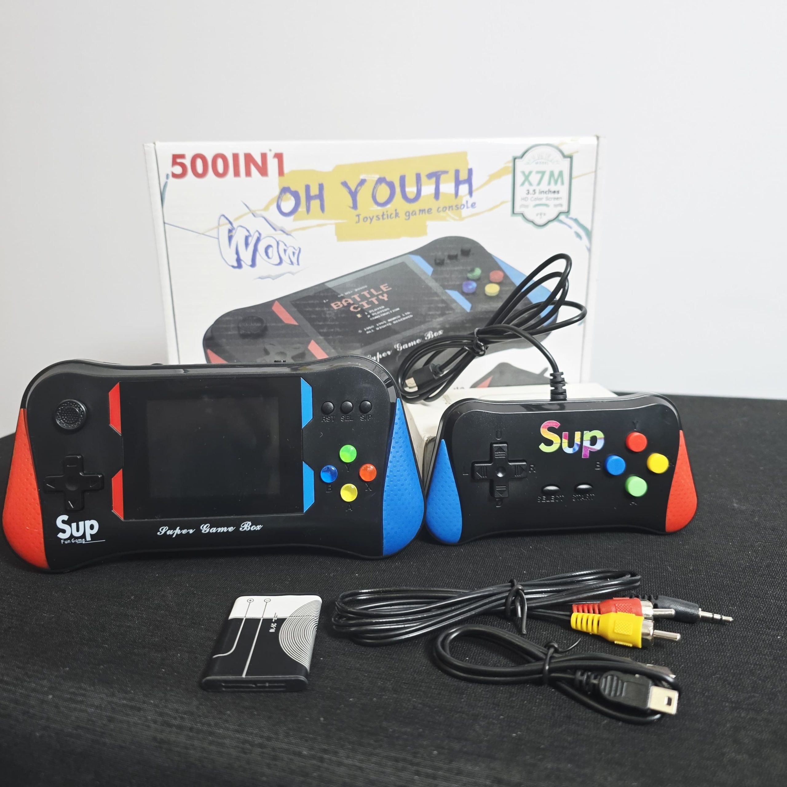 OH YOUTH X7M Retro Handheld Console – 500-in-1 Super Game Box - Image 2
