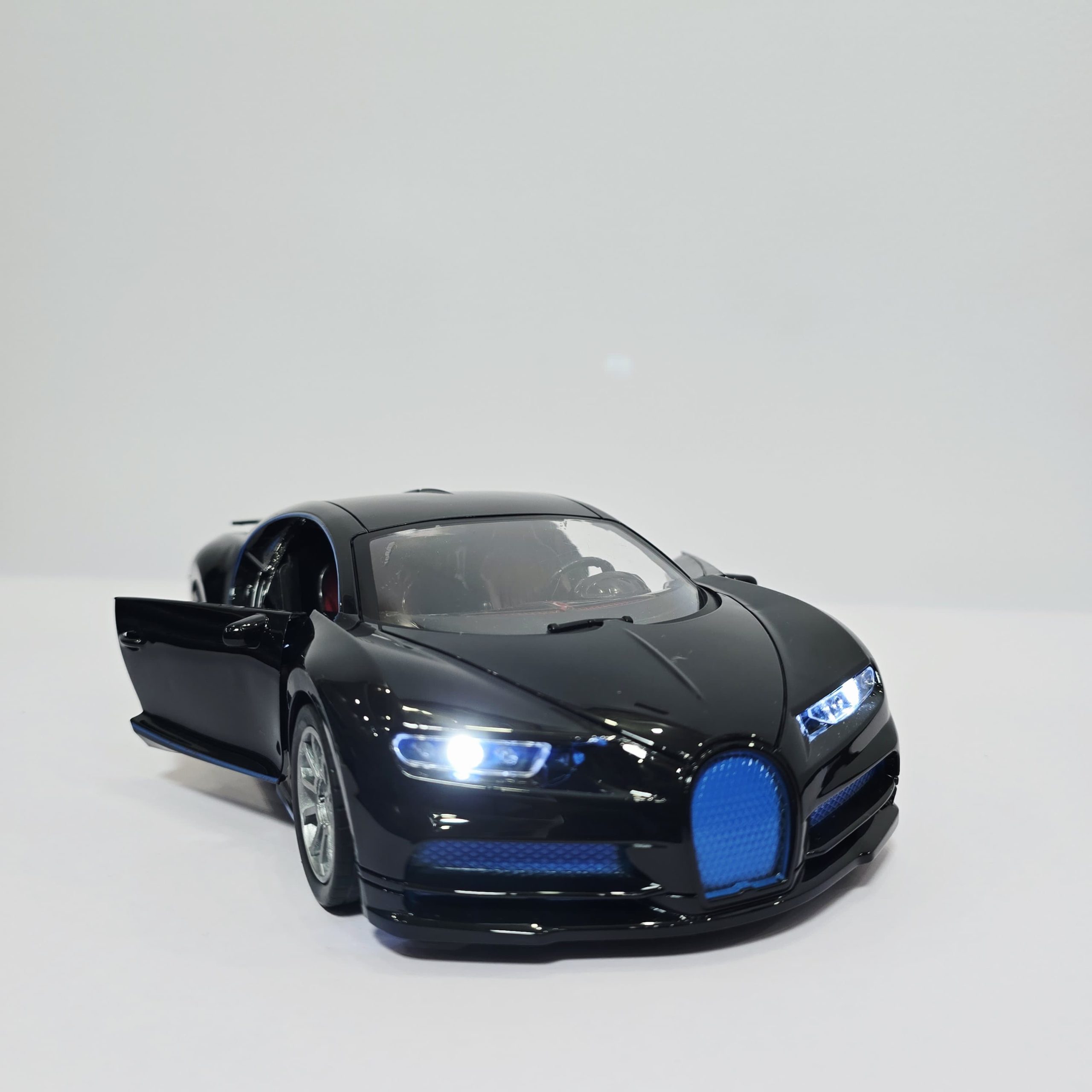 Speed Racing RC Hypercar - 1:16 Scale Remote Control Supercar with LED Headlights, Opening Doors, and Steering-Wheel Style Controller - Image 2