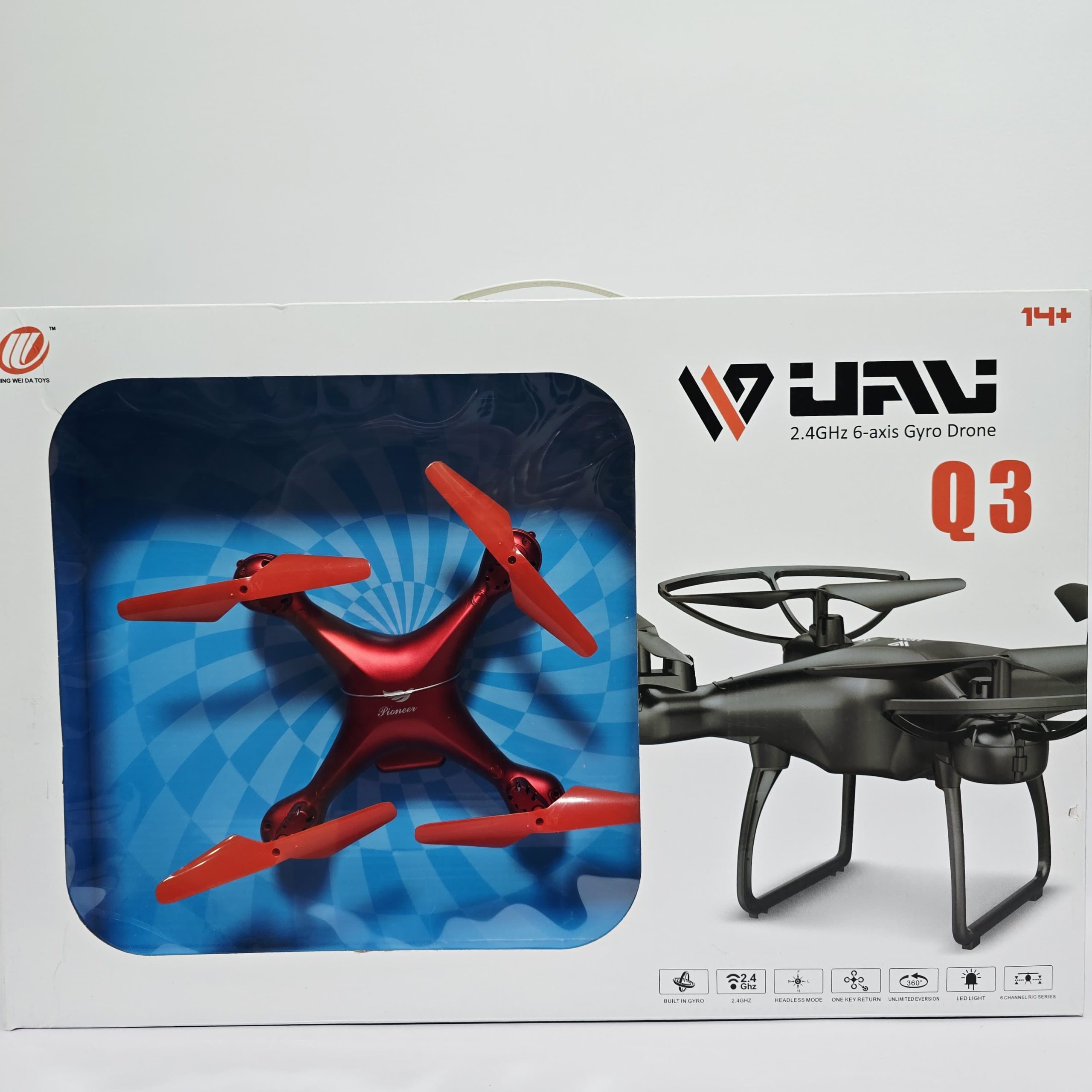 UAV 6-Axis Gyro RC Quadcopter - 2.4GHz High-Stability Drone with Headless Mode, One-Key Return, and $360^{\circ}$ Unlimited Eversion - Image 2
