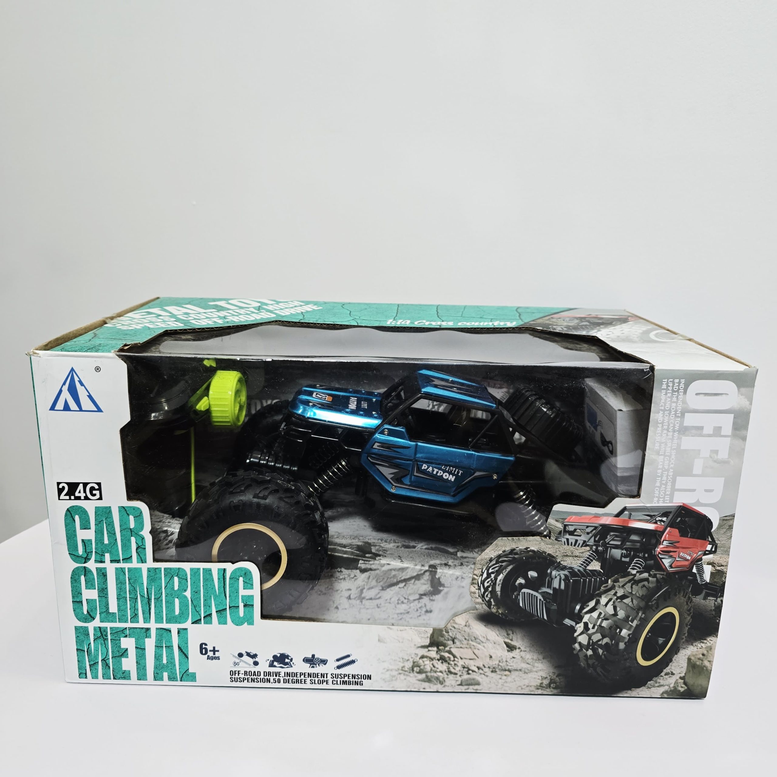 1:14 Scale Metal Body RC Rock Crawler - 2.4GHz Off-Road Monster Truck with Independent Suspension & $50^{\circ}$ Slope Climbing Ability - Image 7
