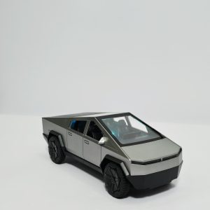 Futuristic Geometric RC Pickup Truck - High-Speed 27MHz Remote Control Simulation Toy Car with All-Terrain Styling (Silver Edition)