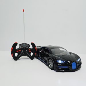 Speed Racing RC Hypercar - 1:16 Scale Remote Control Supercar with LED Headlights, Opening Doors, and Steering-Wheel Style Controller