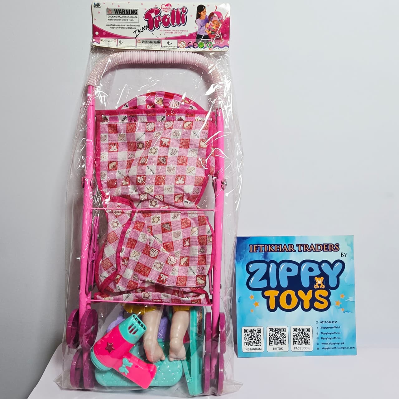 Baby Doll with Stroller and Beauty Accessories Set - Image 5