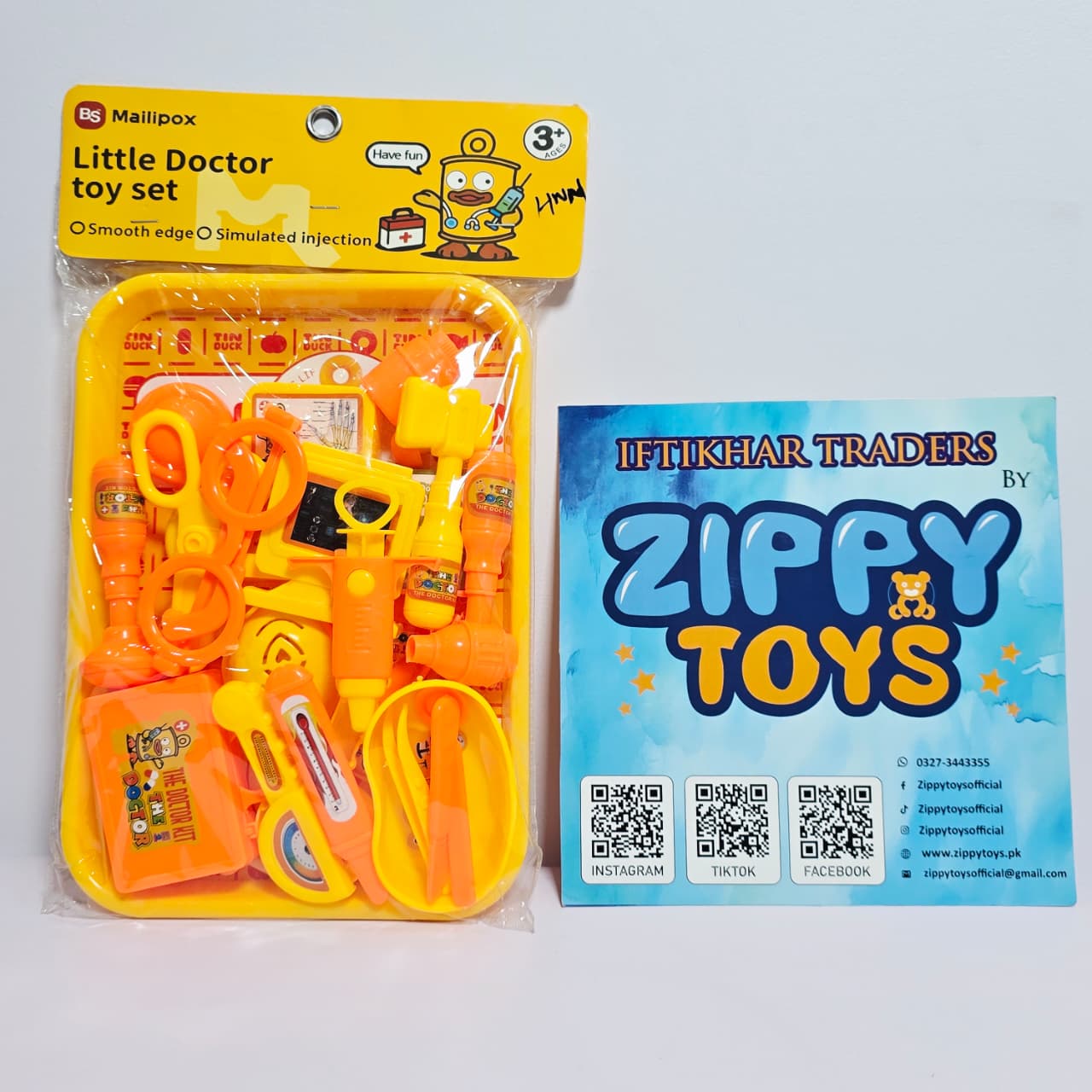 Kids Plastic Medical Doctor Kit Playset with Carrying Tray - Image 5