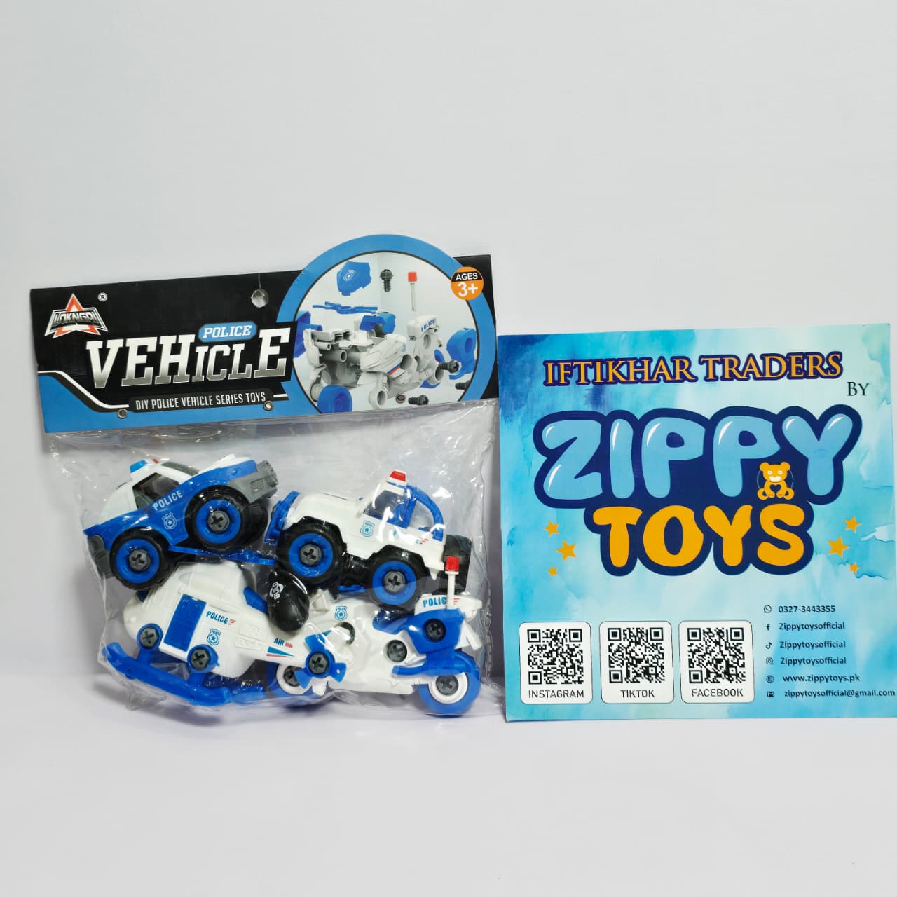 Take-Apart Police Vehicle Toy Set - Image 5