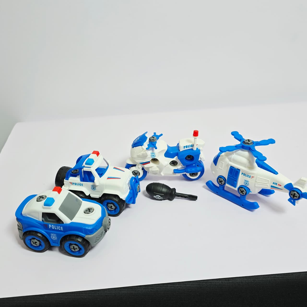 Take-Apart Police Vehicle Toy Set - Image 2